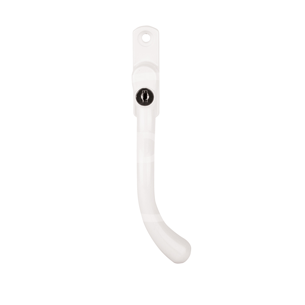 Cornish Heritage Tear Drop Espag Window Handle - White (Right-Hand)